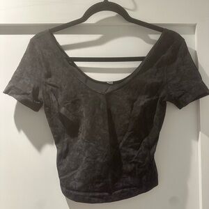 lululemon athletica Black Crop Top